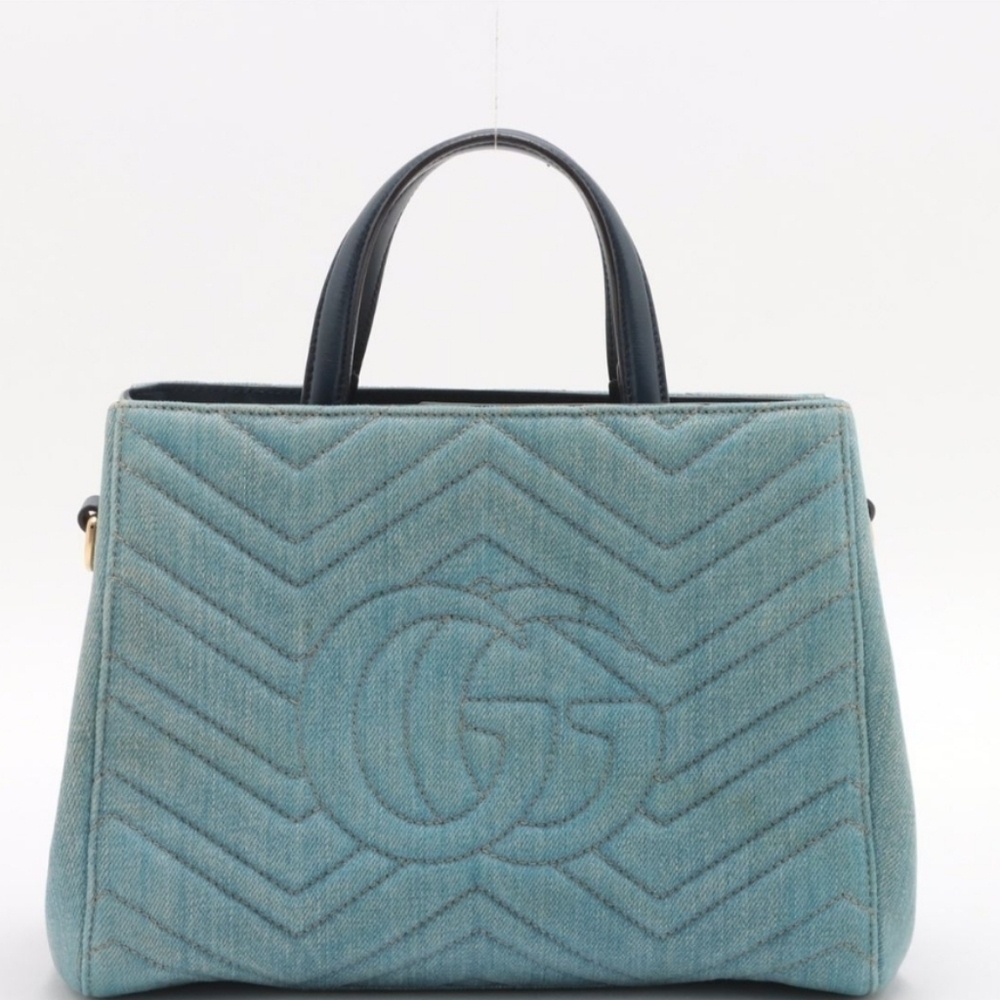 Authentic Gucci GG Marmont 2 Way Handbag - Picture 2 of 12